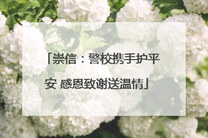 崇信：警校携手护平安 感恩致谢送温情