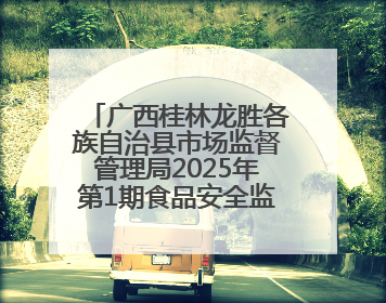 广西桂林龙胜各族自治县市场监督管理局2025年第1期食品安全监督抽检信息公告