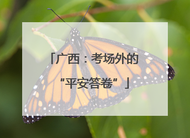 广西：考场外的“平安答卷”