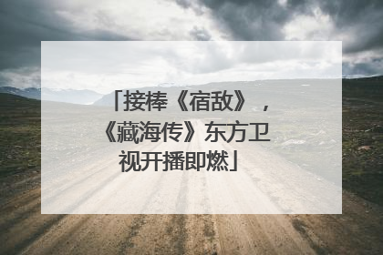 接棒《宿敌》，《藏海传》东方卫视开播即燃