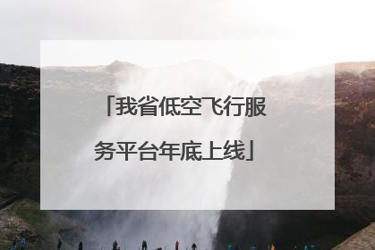 我省低空飞行服务平台年底上线