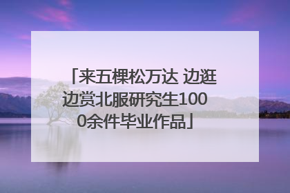 来五棵松万达 边逛边赏北服研究生1000余件毕业作品