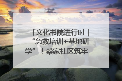 文化书院进行时｜“急救培训+基地研学”！桑家社区筑牢居民健康防线