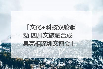 文化+科技双轮驱动 四川文旅融合成果亮相深圳文博会