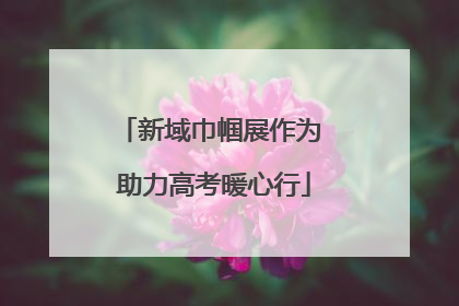 新域巾帼展作为 助力高考暖心行
