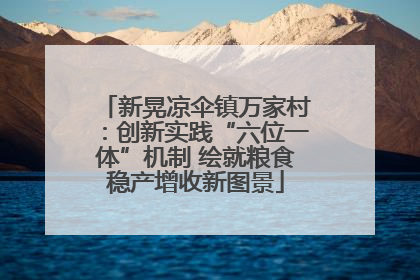 新晃凉伞镇万家村：创新实践“六位一体”机制 绘就粮食稳产增收新图景