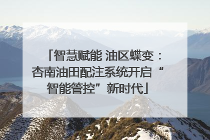 智慧赋能 油区蝶变：杏南油田配注系统开启“智能管控”新时代