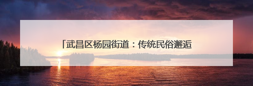 武昌区杨园街道：传统民俗邂逅婚育新风 共筑幸福和谐家园