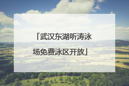 武汉东湖听涛泳场免费泳区开放