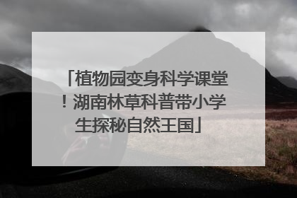 植物园变身科学课堂！湖南林草科普带小学生探秘自然王国