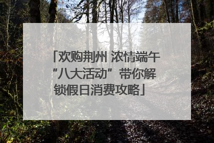 欢购荆州 浓情端午 “八大活动”带你解锁假日消费攻略