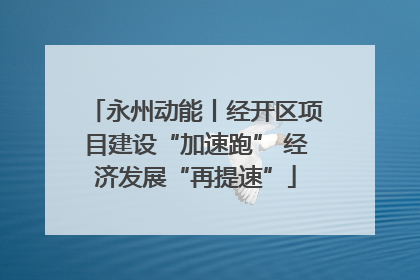 永州动能丨经开区项目建设“加速跑” 经济发展“再提速”