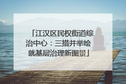 江汉区民权街道综治中心：三措并举绘就基层治理新图景