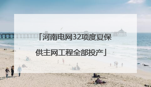 河南电网32项度夏保供主网工程全部投产