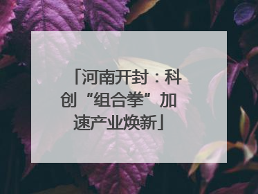 河南开封：科创“组合拳”加速产业焕新