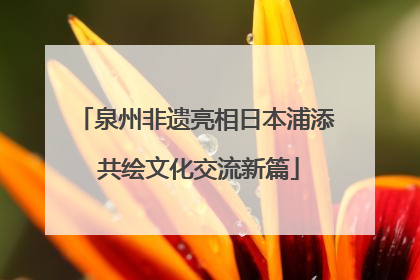 泉州非遗亮相日本浦添 共绘文化交流新篇
