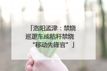 洛阳孟津：禁烧巡逻车成秸秆禁烧“移动先锋官”