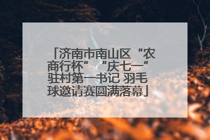 济南市南山区“农商行杯”“庆七一”驻村第一书记 羽毛球邀请赛圆满落幕