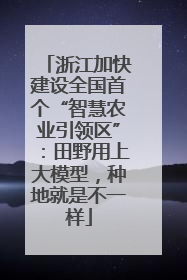 浙江加快建设全国首个“智慧农业引领区”：田野用上大模型，种地就是不一样