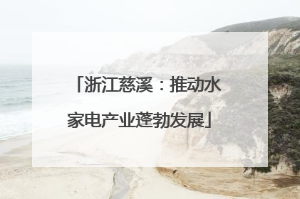 浙江慈溪：推动水家电产业蓬勃发展