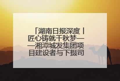 湖南日报深度丨匠心铸就千秋梦——湘潭城发集团项目建设者与下摄司大桥的奋进故事