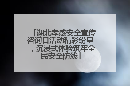 湖北孝感安全宣传咨询日活动精彩纷呈，沉浸式体验筑牢全民安全防线