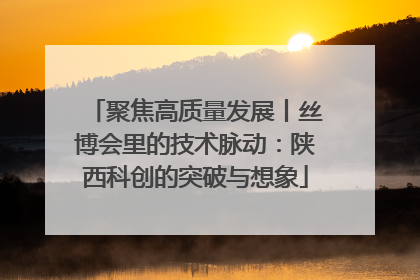 聚焦高质量发展丨丝博会里的技术脉动：陕西科创的突破与想象