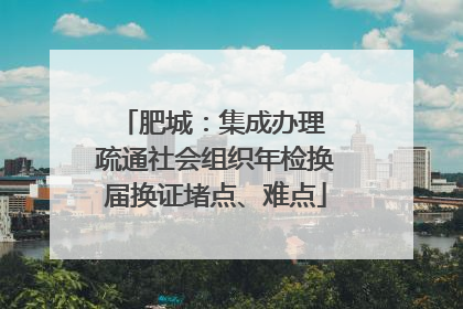 肥城：集成办理 疏通社会组织年检换届换证堵点、难点