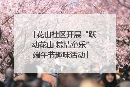 花山社区开展“跃动花山 粽情童乐”端午节趣味活动