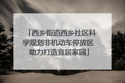 西乡街道西乡社区科学规划非机动车停放区 助力打造宜居家园