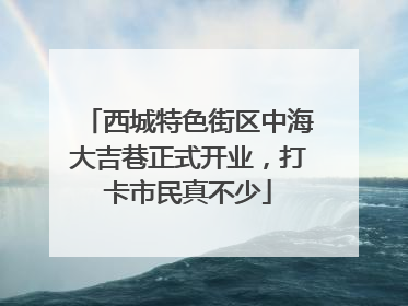西城特色街区中海大吉巷正式开业，打卡市民真不少