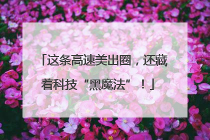 这条高速美出圈，还藏着科技“黑魔法”！