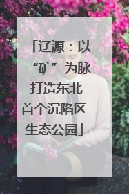 辽源：以“矿”为脉 打造东北首个沉陷区生态公园