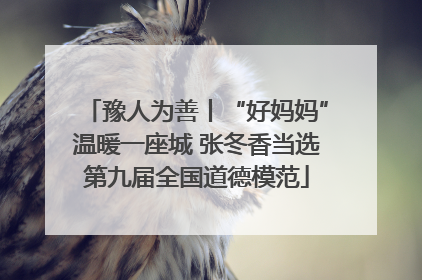 豫人为善丨“好妈妈”温暖一座城 张冬香当选第九届全国道德模范