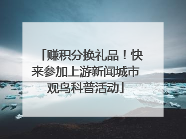 赚积分换礼品！快来参加上游新闻城市观鸟科普活动