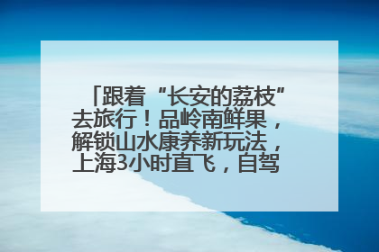 跟着“长安的荔枝”去旅行！品岭南鲜果，解锁山水康养新玩法，上海3小时直飞，自驾高速费优惠