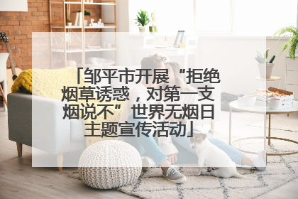 邹平市开展“拒绝烟草诱惑，对第一支烟说不”世界无烟日主题宣传活动