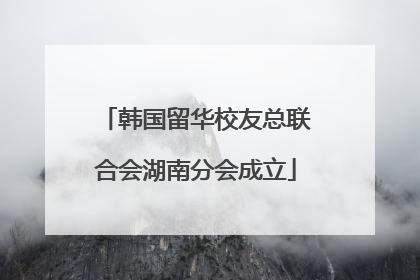 韩国留华校友总联合会湖南分会成立