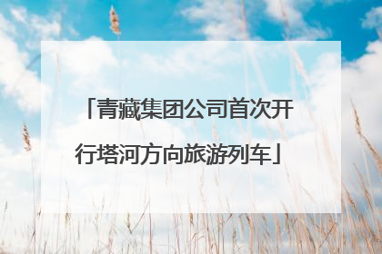 青藏集团公司首次开行塔河方向旅游列车