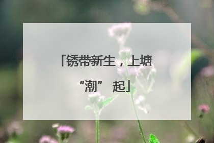 锈带新生，上塘 “潮” 起