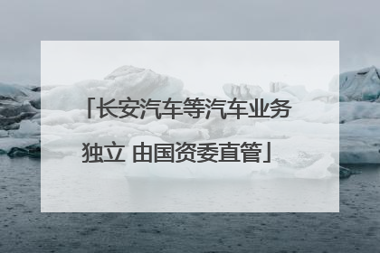 长安汽车等汽车业务独立 由国资委直管