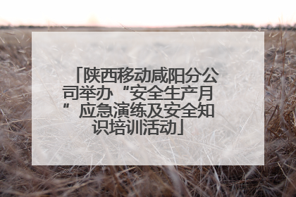 陕西移动咸阳分公司举办“安全生产月”应急演练及安全知识培训活动