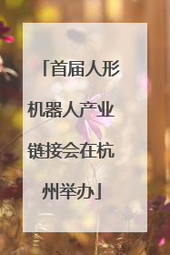 首届人形机器人产业链接会在杭州举办