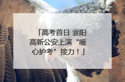 高考首日 襄阳高新公安上演“暖心护考”接力！