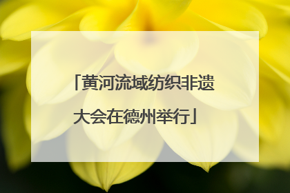 黄河流域纺织非遗大会在德州举行