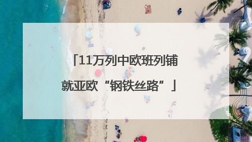 11万列中欧班列铺就亚欧“钢铁丝路”