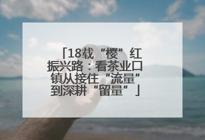 18载“樱”红振兴路：看茶业口镇从接住“流量”到深耕“留量”