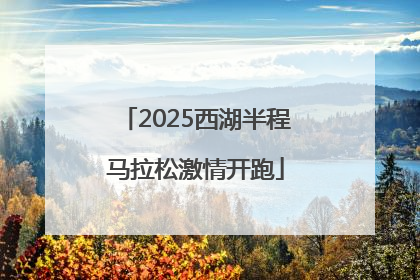 2025西湖半程马拉松激情开跑