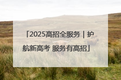 2025高招全服务｜护航新高考 服务有高招