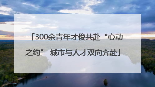 300余青年才俊共赴“心动之约” 城市与人才双向奔赴